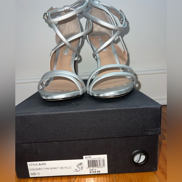 Tony Bianco Alita Titanium Heels Size 10 - Picture 2 of 9
